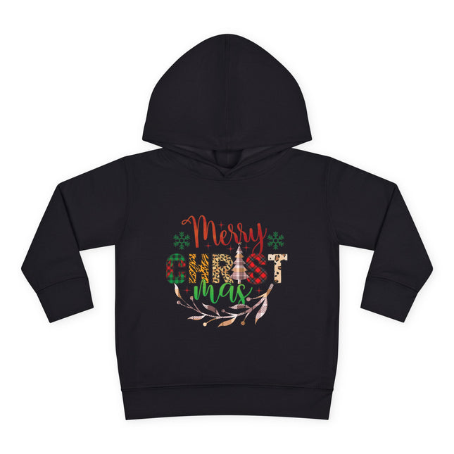 Christmas themed Toddler Pullover Fleece Hoodie