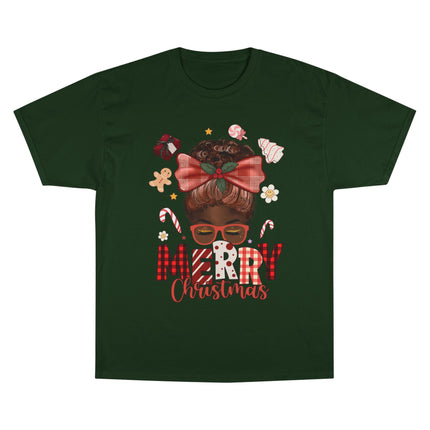 Champion-T-Shirt mit Weihnachtsmotiv