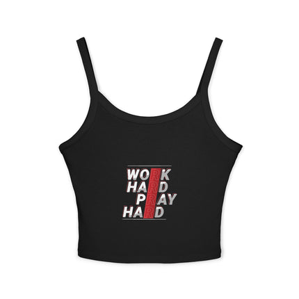 Typografie Themen Damen Spaghetti Strap Tank Top 