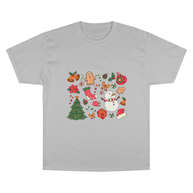 Champion-T-Shirt mit Weihnachtsmotiv