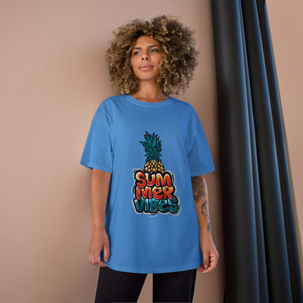 Champion-T-Shirt mit Typografie-Motiv