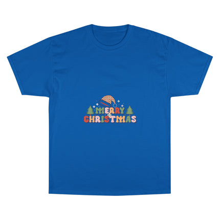 Champion-T-Shirt mit Weihnachtsmotiv