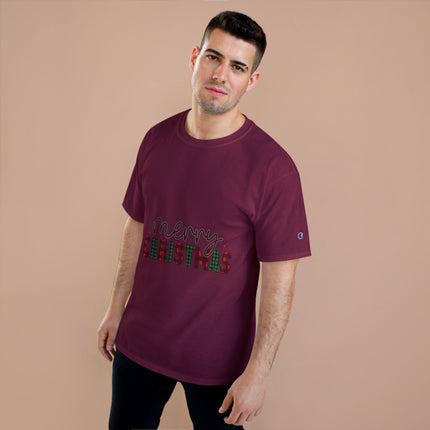 Champion-T-Shirt mit Weihnachtsmotiv