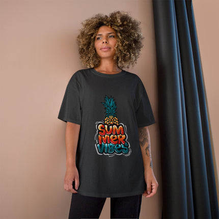 Champion-T-Shirt mit Typografie-Motiv