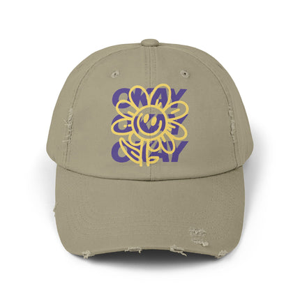 Okay, okay, okay, chillige Stimmung, Unisex-Distressed-Cap 