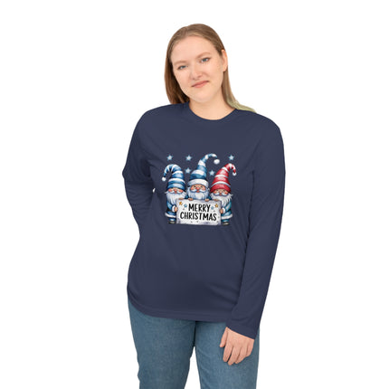 Christmas themed Unisex Performance Long Sleeve Shirt