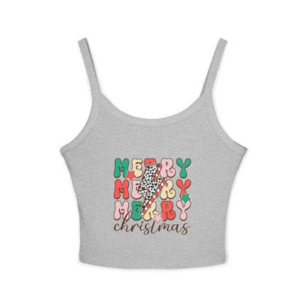 Weihnachtsmotiv Damen Spaghettiträger Tank Top 