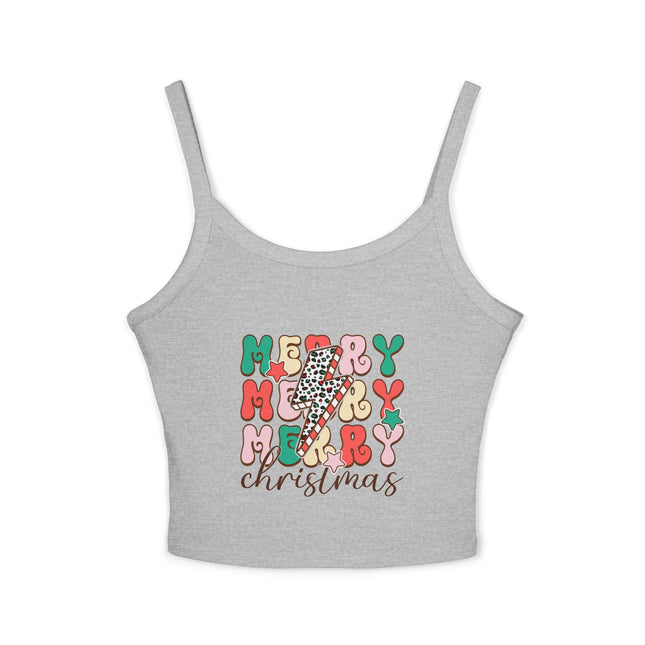 Weihnachtsmotiv Damen Spaghettiträger Tank Top 