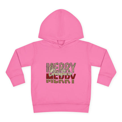 Christmas themed Toddler Pullover Fleece Hoodie