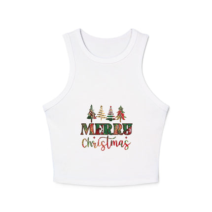 Weihnachtliches Damen Micro Rib Racer Tank Top