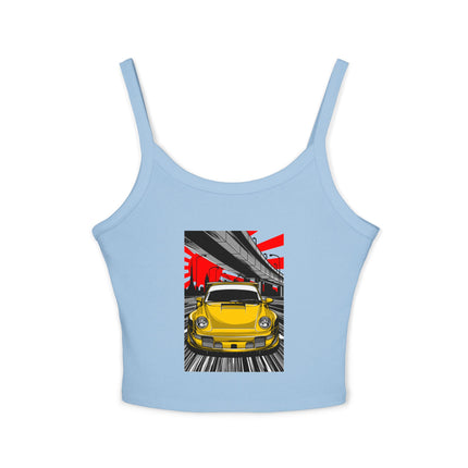 Auto-Enthusiasten Themen Damen Spaghetti Strap Tank Top 