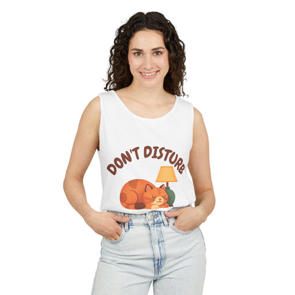 Dont Disturb Graphic design Unisex Garment-Dyed Tank Top