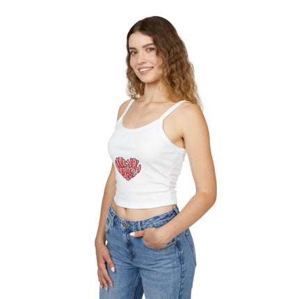Typografie Themen Damen Spaghetti Strap Tank Top 