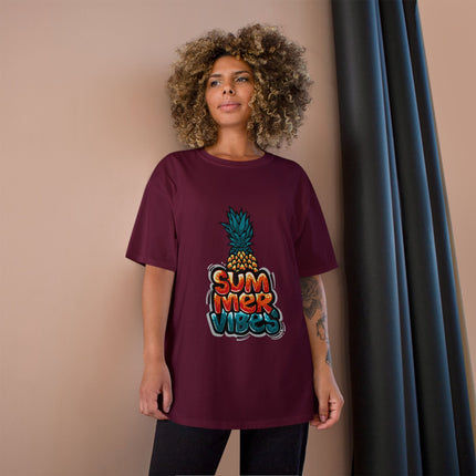 Champion-T-Shirt mit Typografie-Motiv
