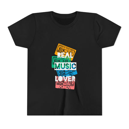 Kurzärmeliges Jugend-T-Shirt mit Typografie-Motiv