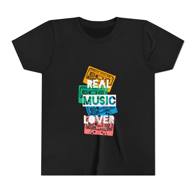 Kurzärmeliges Jugend-T-Shirt mit Typografie-Motiv