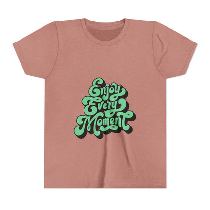 Kurzärmeliges Jugend-T-Shirt mit Typografie-Motiv