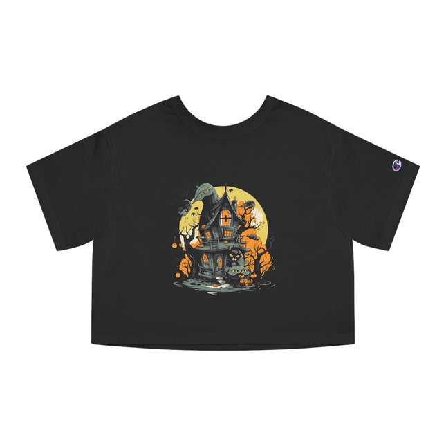 Champion Damen Heritage Cropper T-Shirt mit Halloween-Motiv