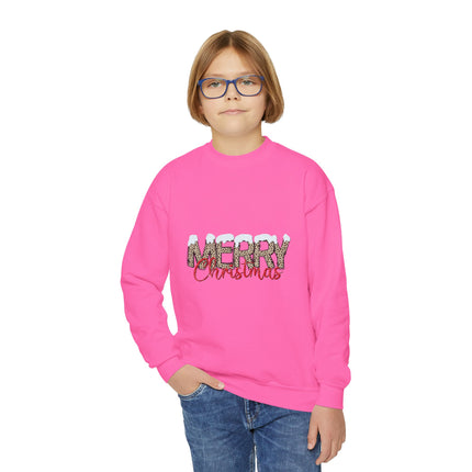 Christmas themed Youth Crewneck Sweatshirt
