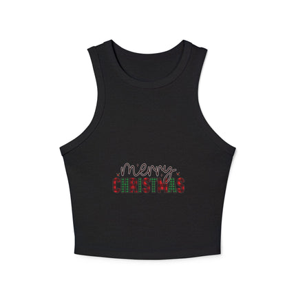 Weihnachtliches Damen Micro Rib Racer Tank Top