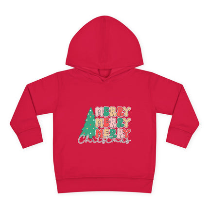 Christmas themed Toddler Pullover Fleece Hoodie