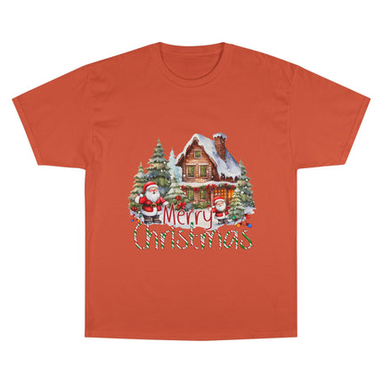 Champion-T-Shirt mit Weihnachtsmotiv