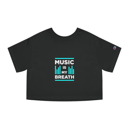 Typography themed Champion Women's Heritage Cropper T-Shirt