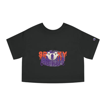 Champion Damen Heritage Cropper T-Shirt mit Halloween-Motiv