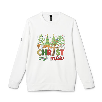 Christmas themed Adidas Unisex Fleece Crewneck Sweatshirt