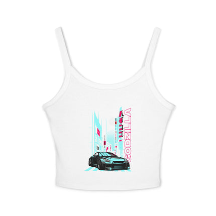 Auto-Enthusiasten Themen Damen Spaghetti Strap Tank Top 