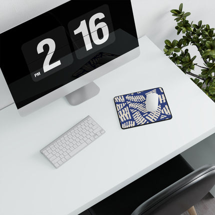 Niedliches, rutschfestes Gaming-Mauspad mit blauem Musterdesign