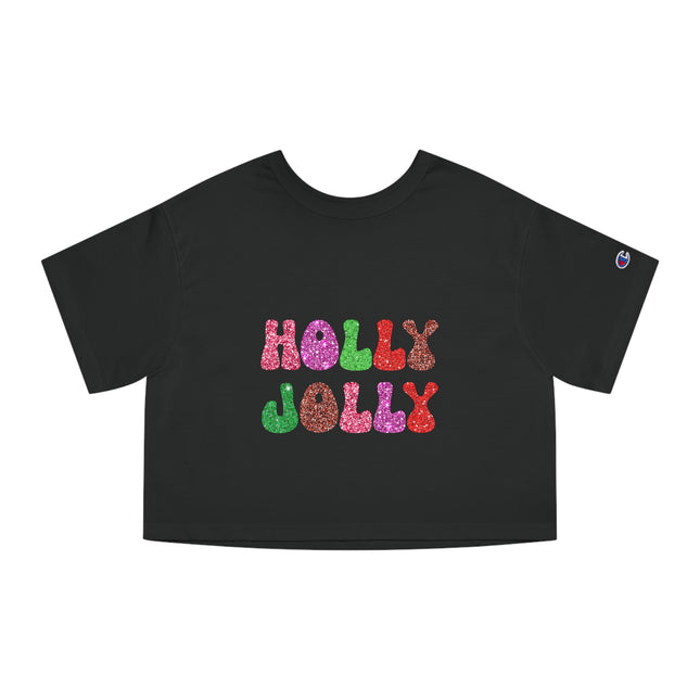 Champion Damen Heritage Cropper T-Shirt mit Weihnachtsmotiv