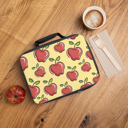 Lunchtasche mit süßem Apfelmuster-Design 