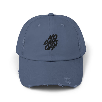 Unisex Distressed Cap mit Typografie-Motiven 
