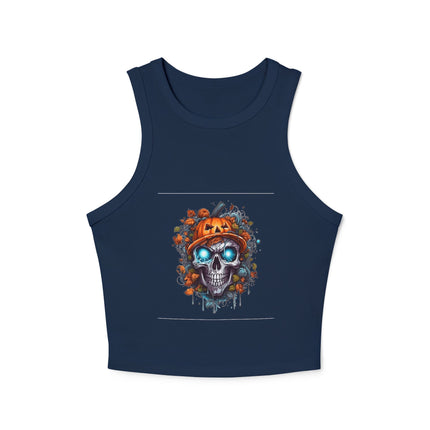 Halloween-Themen Damen Micro Rib Racer Tank Top