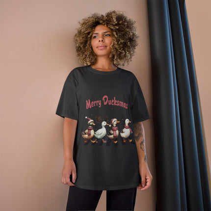 Champion-T-Shirt mit Weihnachtsmotiv