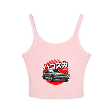 Auto-Enthusiasten Themen Damen Spaghetti Strap Tank Top 