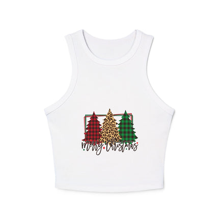Weihnachtliches Damen Micro Rib Racer Tank Top