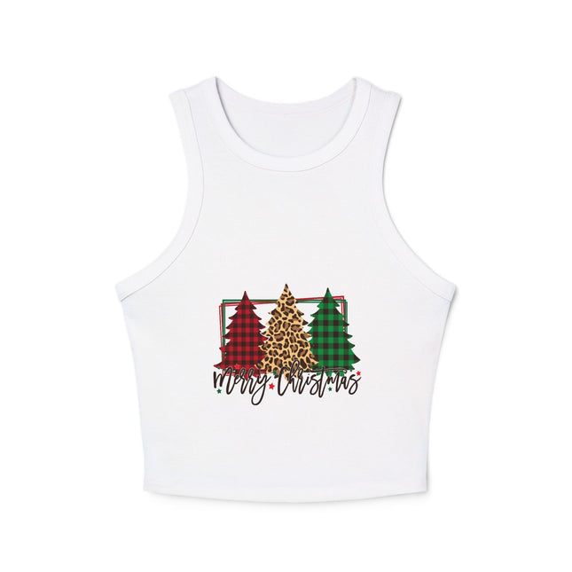 Weihnachtliches Damen Micro Rib Racer Tank Top