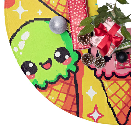 Group of Cone ice cream design themed Christmas Tree Skirts