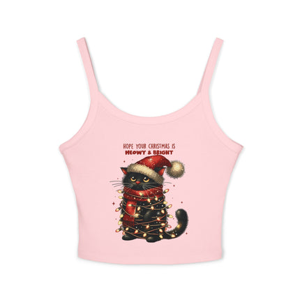 Weihnachtsmotiv Damen Spaghettiträger Tank Top 