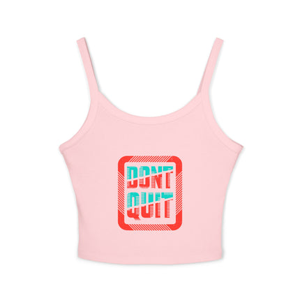 Typografie Themen Damen Spaghetti Strap Tank Top 