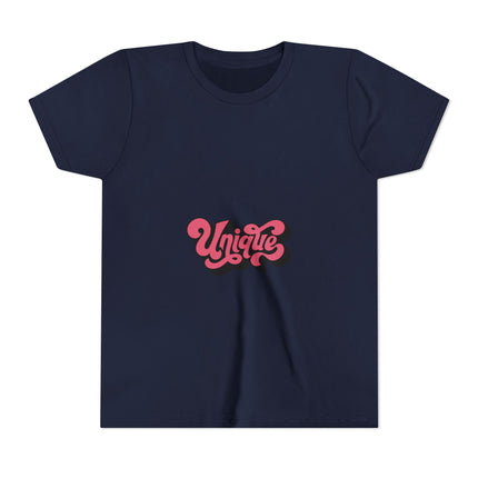 Kurzärmeliges Jugend-T-Shirt mit Typografie-Motiv