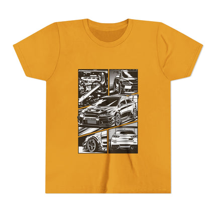 Car Enthusiast themed Youth Short Sleeve Tee