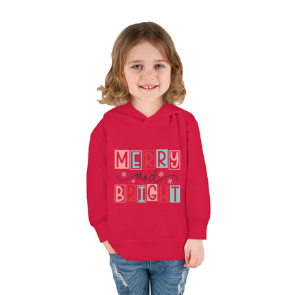 Christmas themed Toddler Pullover Fleece Hoodie