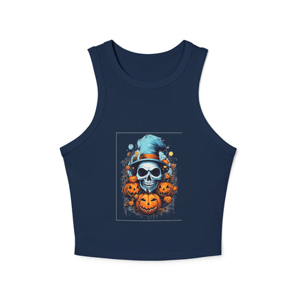 Halloween-Themen Damen Micro Rib Racer Tank Top
