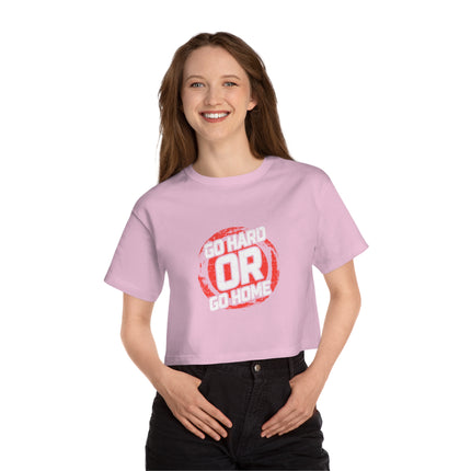 Typography themed Champion Women's Heritage Cropper T-Shirt