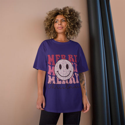 Champion-T-Shirt mit Weihnachtsmotiv