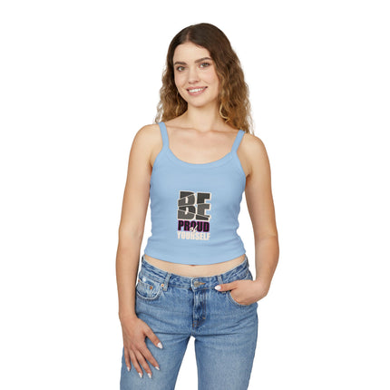 Typografie Themen Damen Spaghetti Strap Tank Top