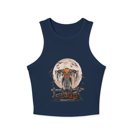 Halloween-Themen Damen Micro Rib Racer Tank Top